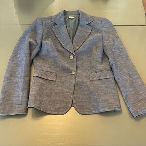 Daniel Cremieux Heathered Slate Blue Tailored Blazer